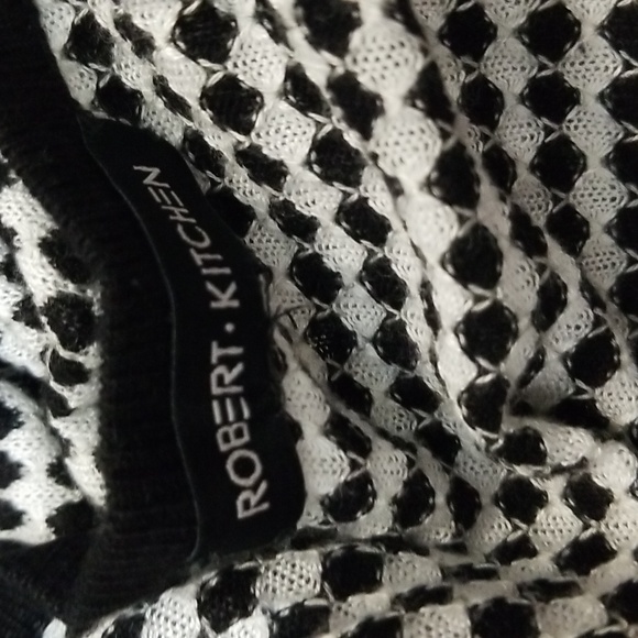 (L) Robert•Kitchen Geometric Print Silk Viscose Soft Tunic Style Top Loungewear - Picture 3 of 8